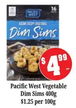 Farmer Jack's Pacific West Vegetable Dim Sims offer
