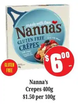 Farmer Jack's Nanna's Crepes offer