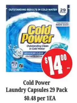 Farmer Jack's Cold Power Laundry Capsules offer