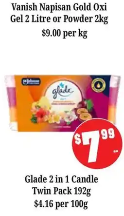 Farmer Jack's Glade 2 in 1 Candle Twin Pack offer