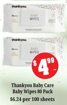 Farmer Jack's Thankyou Baby Care Baby Wipes offer