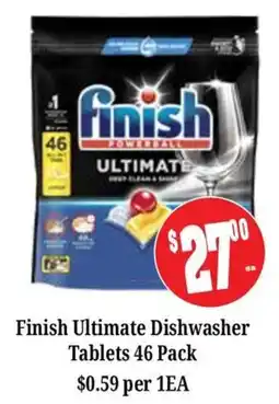 Farmer Jack's Finish Ultimate Dishwasher Tablets offer