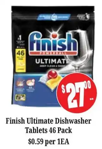 Farmer Jack's Finish Ultimate Dishwasher Tablets offer