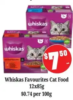 Farmer Jack's Whiskas Favourites Cat Food offer