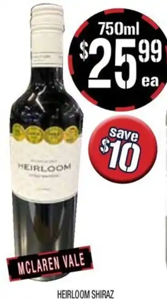 Farmer Jack's Heirloom Shiraz offer
