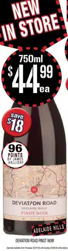 Farmer Jack's Deviation Road Pinot Noir offer