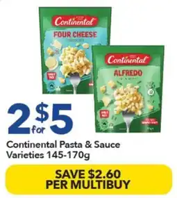 Ritchies Continental Pasta & Sauce Varieties offer