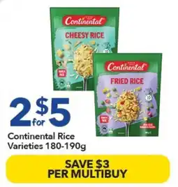 Ritchies Continental Rice Varieties offer
