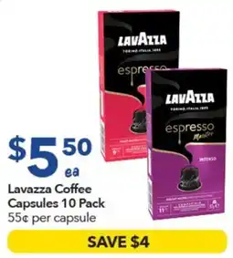 Ritchies Lavazza Coffee Capsules offer