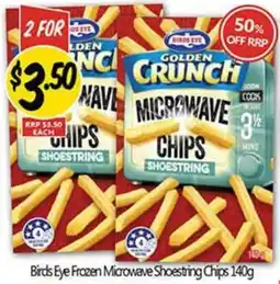 NQR Birds Eye Frozen Microwave Shoestring Chips offer