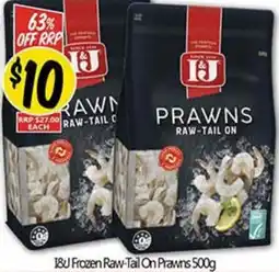 NQR I&J Frozen Raw-Tail On Prawns offer