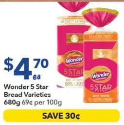 Ritchies Wonder 5 Star Bread Varieties offer