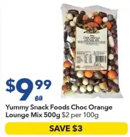 Ritchies Yummy Snack Foods Choc Orange Lounge Mix offer