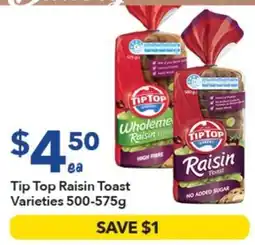 Ritchies Tip Top Raisin Toast Varieties offer