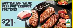 IGA Australian Value Beef Porterhouse Portions offer
