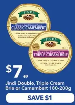 Ritchies Jindi Double, Triple Cream Brie or Camembert offer