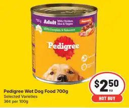 IGA Pedigree Wet Dog Food offer