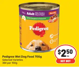 IGA Pedigree Wet Dog Food offer