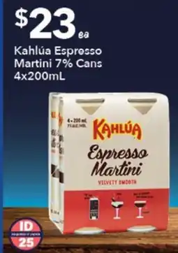 Ritchies Kahlúa Espresso Martini offer
