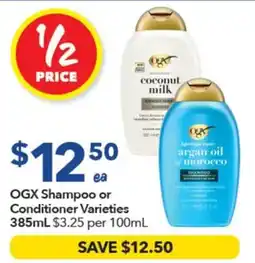 Ritchies OGX Shampoo or Conditioner Varieties offer