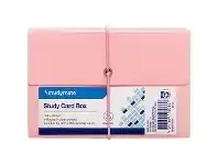 Officeworks Studymate Study Card Box 127 x 76mm Pink offer