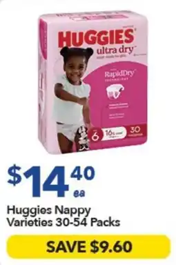 Ritchies Huggies Nappy Varieties offer