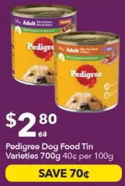 Ritchies Pedigree Dog Food Tin Varieties offer
