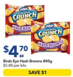 Ritchies Birds Eye Hash Browns offer