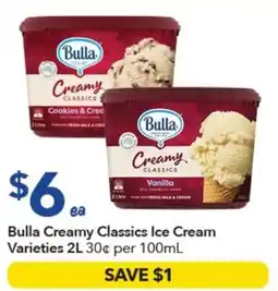 Ritchies Bulla Creamy Classics Ice Cream Varieties offer