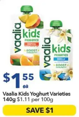 Ritchies Vaalia Kids Yoghurt Varieties offer