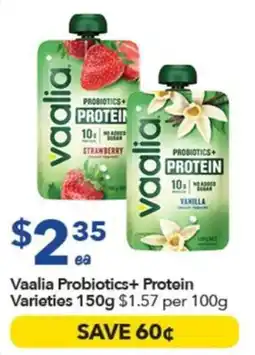 Ritchies Vaalia Probiotics+ Protein Varieties offer