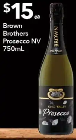 Ritchies Brown Brothers Prosecco NV offer
