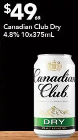 Ritchies Canadian Club Dry offer