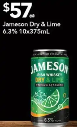 Ritchies Jameson Dry & Lime offer
