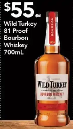 Ritchies Wild Turkey 81 Proof Bourbon Whiskey offer