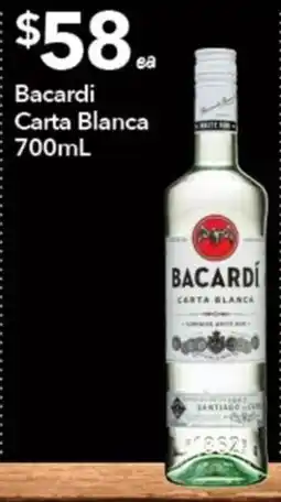 Ritchies Bacardi Carta Blanca offer
