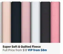Spotlight Super Soft & Quilted Fleece offer