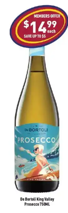 Liquor Legends De Bortoli King Valley Prosecco offer