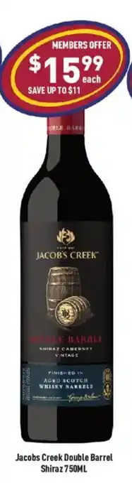 Jacobs Creek Double Barrel Shiraz
