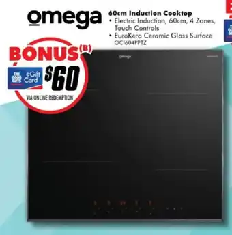 The Good Guys Omega 60cm Induction Cooktop offer