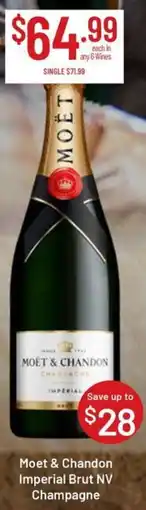 Chambers Cellars Moet & Chandon Imperial Brut NV Champagne offer