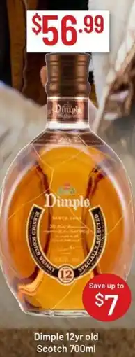 Chambers Cellars Dimple 12yr old Scotch offer