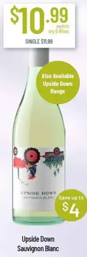 Chambers Cellars Upside Down Sauvignon Blanc offer
