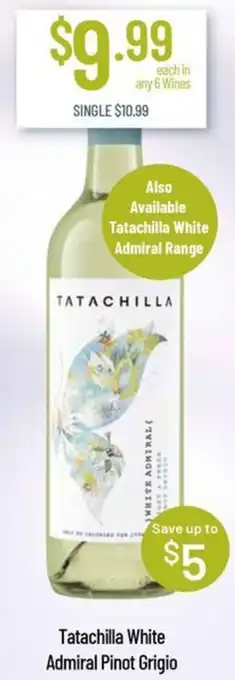 Tatachilla White Admiral Pinot Grigio
