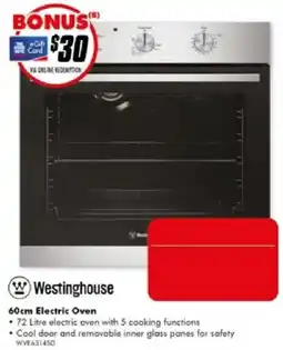 The Good Guys Westinghouse 60cm Electric Oven offer