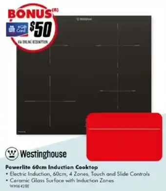 The Good Guys Westinghouse Powerlite 60cm Induction Cooktop offer