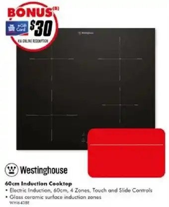 The Good Guys Westinghouse 60cm Induction Cooktop offer