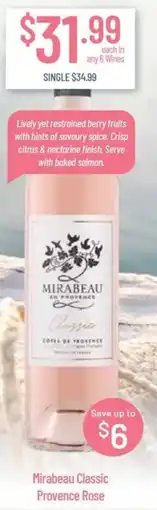 Chambers Cellars Mirabeau Classic Provence Rose offer