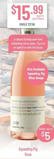 Chambers Cellars Squealing Pig Rose offer