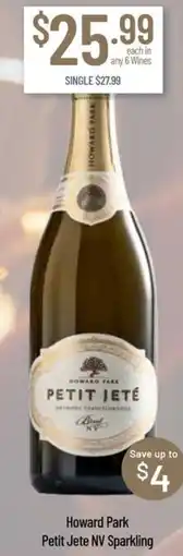 Chambers Cellars Howard Park Petit Jete NV Sparkling offer